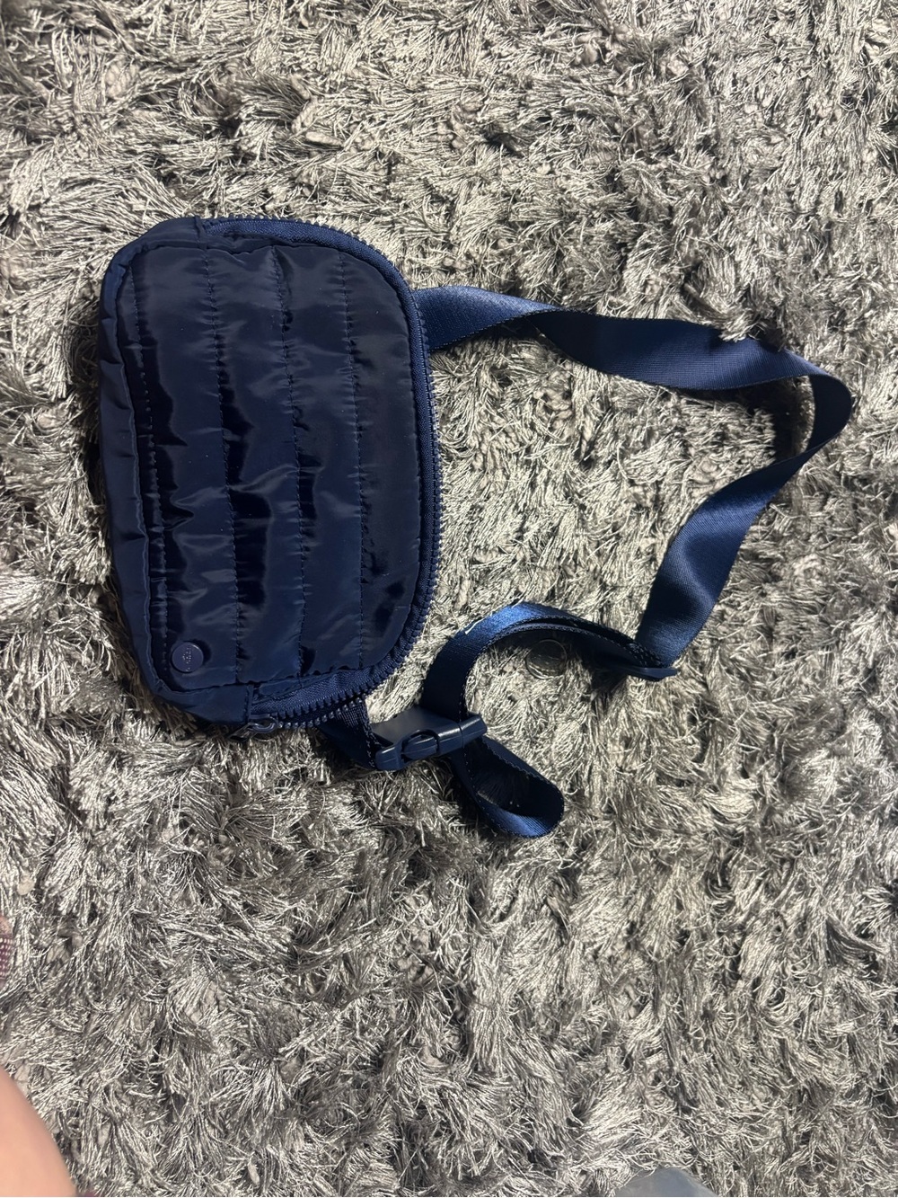 Studio Navy Blue Quilted Belt Bag